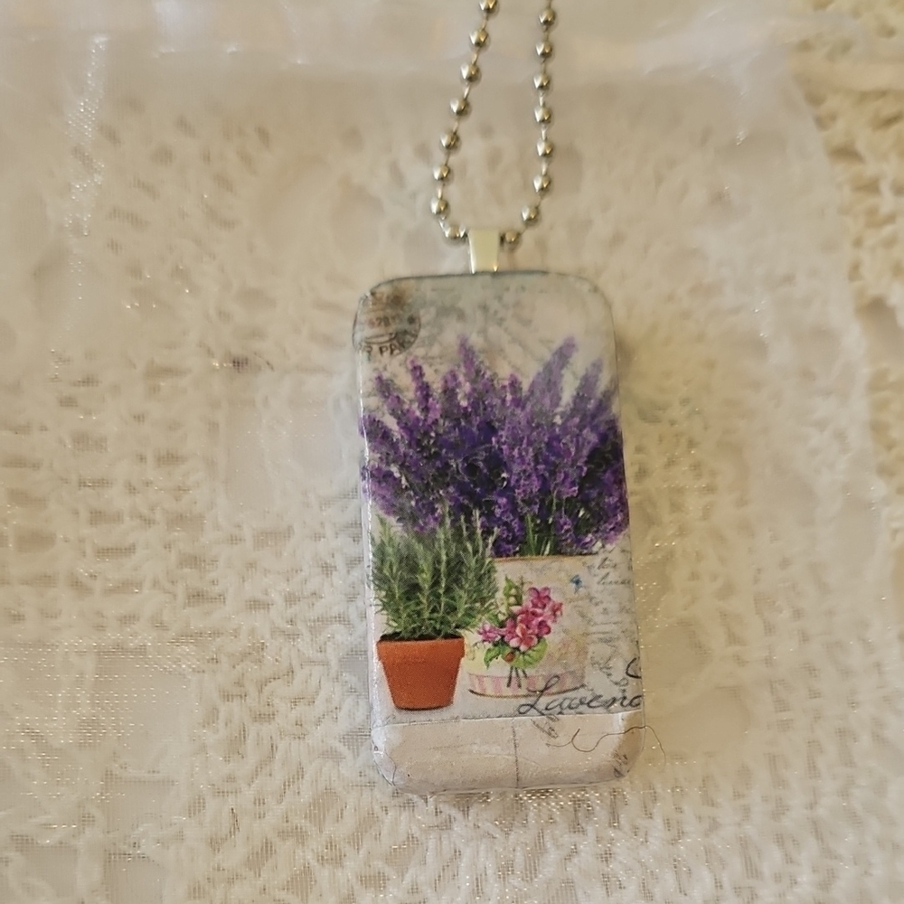 BOGO 1/2 Off Handcrafted Altered Domino's Necklace